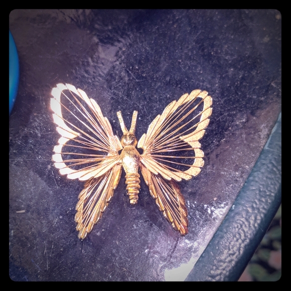 Monet butterfly pin